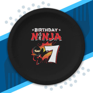 Kids Ninja Birthday Party Gift - 7 Year Old Paper Plate