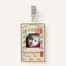 Kids Ninja ID (Customize image & text!)