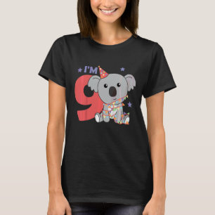 Kids Ninth Birthday Koala For Kids A Birthday Koal T-Shirt