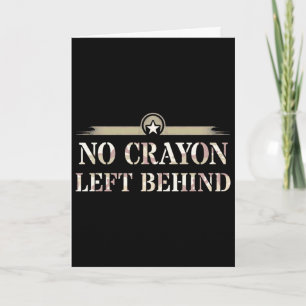 Kids, No More Crayons, Corps, Father, Military, Ou Card
