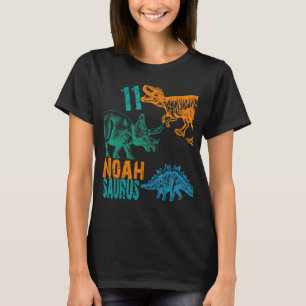 Kids Noah Saurus 11th Birthday  Boys Rex Bday Part T-Shirt