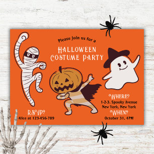 Kids Not-So-Scary Halloween Costume Party Invitation