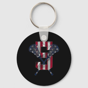 Kids Number 5 Years Lacrosse 5th Birthday 1 Key Ring