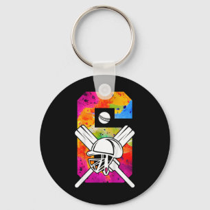 Kids Number 6 Years Cricket 6th Birthday 1 Key Ring