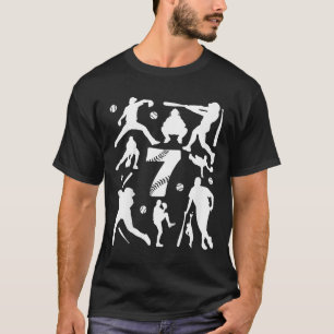 Kids Number 7 Years Bysebyll 7th Birthday T-Shirt