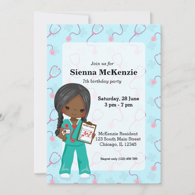 Kids Nurse Invitation (Front)