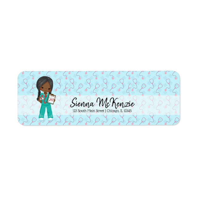 Kids nurse return address label (Front)