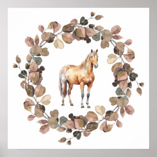 Kids Nursery Photo Print Horse Whimsical Western