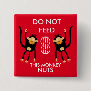 Kids Nut Allergy Warning 15 Cm Square Badge