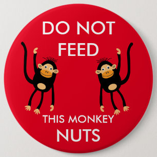 Kids Nut Allergy Warning 6 Cm Round Badge