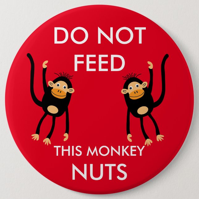 Kids Nut Allergy Warning 6 Cm Round Badge (Front)