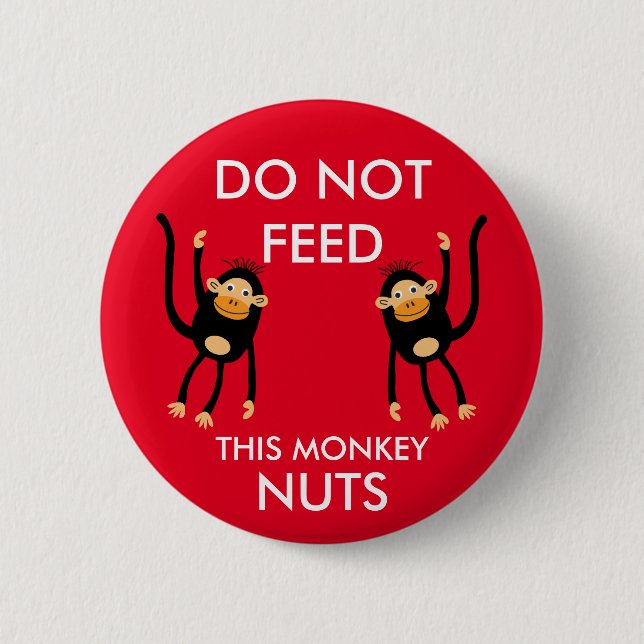 Kids Nut Allergy Warning 6 Cm Round Badge (Front)