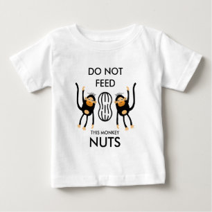 Kids Nut Allergy Warning Baby T-Shirt