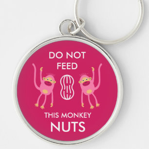 Kids Nut Allergy Warning Key Ring