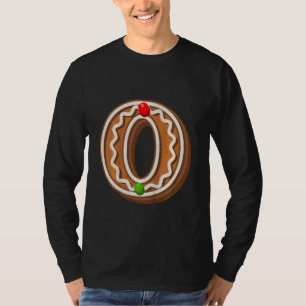 Kids O Cutest Capital Christmas Cookie Alphabet L T-Shirt