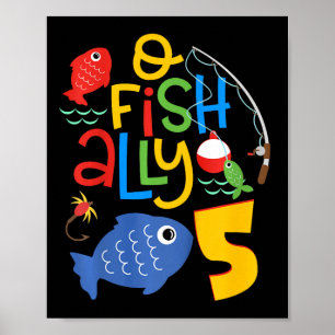 Kids O-fish-ally Five Birthday Decorations 5 Year 