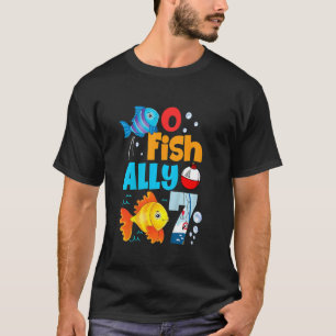 Kids O Fish Ally One Birthday Outfit 7th Bday Litt T-Shirt