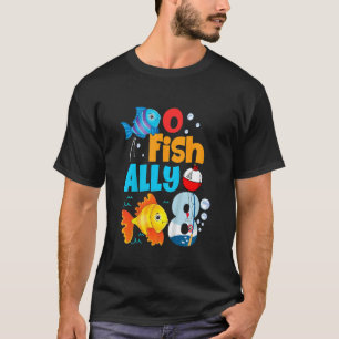 Kids O Fish Ally One Birthday Outfit 8th Bday Litt T-Shirt