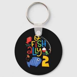 Kids O-fish-ally Two Birthday Decorations 2 Year O Key Ring
