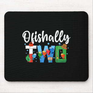 Kids O-fish-ally Two Birthday Decorations 2 Year O Mouse Pad