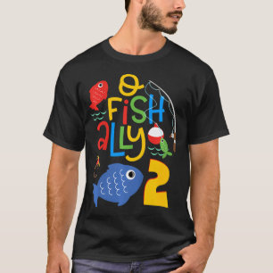 Kids O-Fish-Ally Two Birthday Decorations 2 Year O T-Shirt
