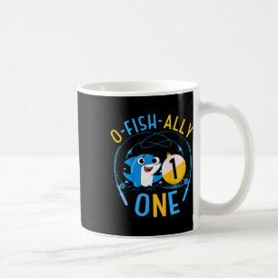 Kids Ofishally One 1st Birthday Fishing Theme O-fi Coffee Mug