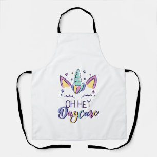 Kids Oh Hey Daycare Vibes First Day Of Daycare Gir Apron