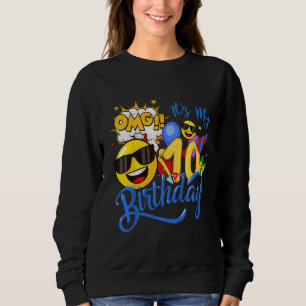 Kids Omg It's My 10th Birthday Boy 10 Years Old Bi Sweatshirt