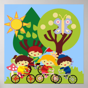 Kids on Bikes Poster