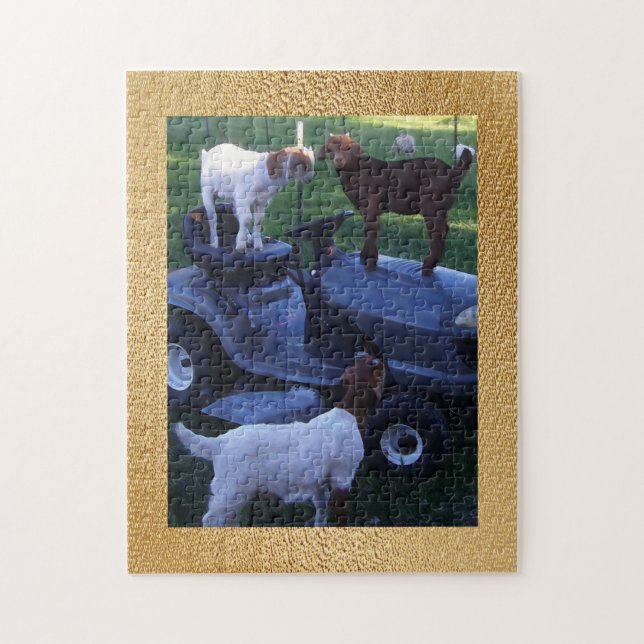 Kids on  Mower Jigsaw Puzzle (Vertical)