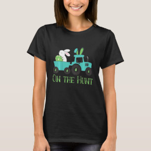 Kids On The Hunt Bunny Tractor Easter Ears Girls B T-Shirt
