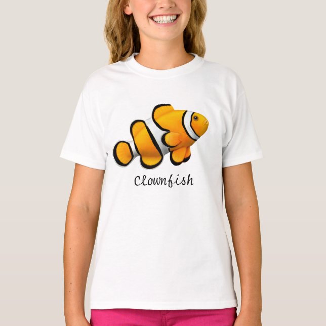 Kids Orange Percula Clownfish T-Shirt (Front)