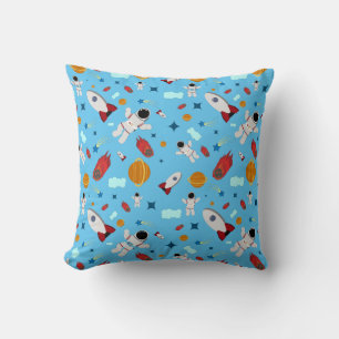 Kid's Outer Space & Astronaut Pattern Cushion