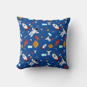 Kid's Outer Space & Astronaut Pattern Cushion