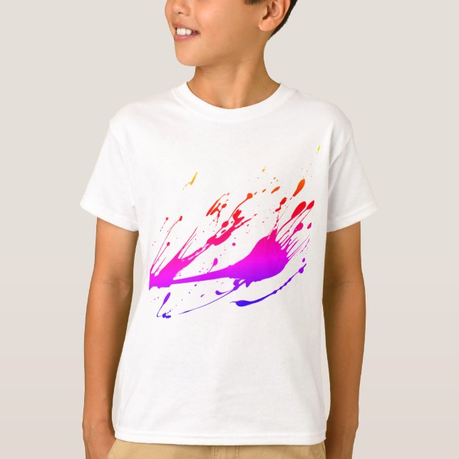 Kids Paint Splatter Tshirt (Front)