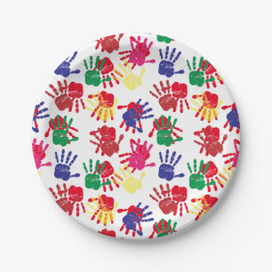 Kids Painting Birthday Party Paper Plate