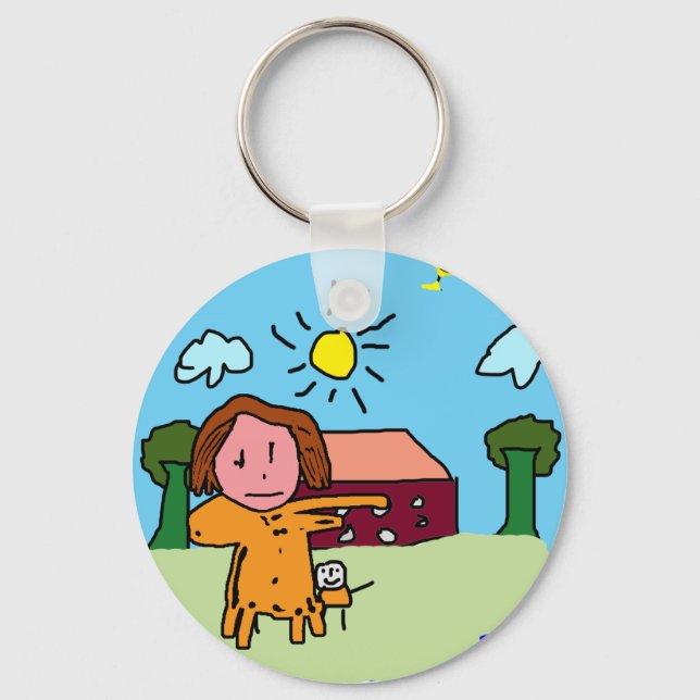 Kids Painting Key Ring (Front)