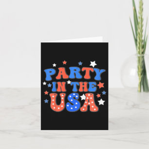 Kids Party In The Usa 4th Of July Independence Day Card