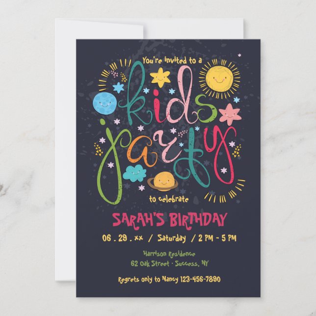 Kids Party Invitation (Front)