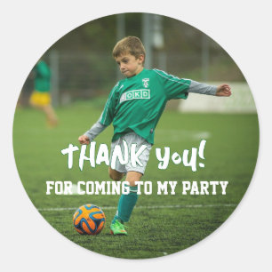 Kids Party Thank you Classic Round Sticker