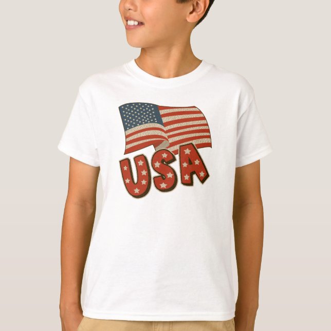 Kids Patriotic T Shirt (Front)