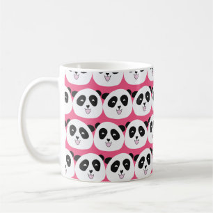 Kids pattern Panda bear seamless vintage repeat. C Coffee Mug