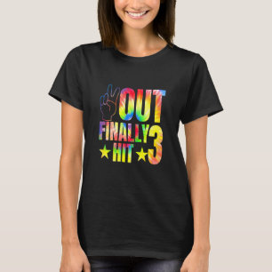 Kids Peace Out Finally Hit 3 Year Old 3rd Birthday T-Shirt