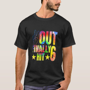 Kids Peace Out Finally Hit 6 Year Old 6th Birthday T-Shirt