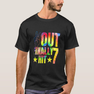 Kids Peace Out Finally Hit 7 Year Old 7th Birthday T-Shirt