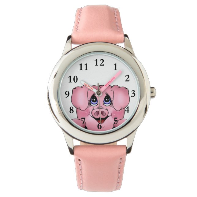 Kid's Peekaboo Piggy Watch (Front)