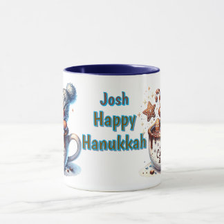Kids Personal Happy Hanukkah Cocoa Mug