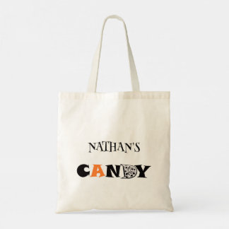 Kids Personalise Halloween Trick or Treat Tote Bag