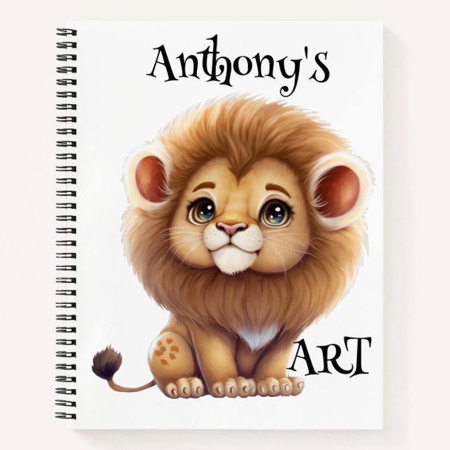 Kids Personalise Sketch  Notebook (Front)