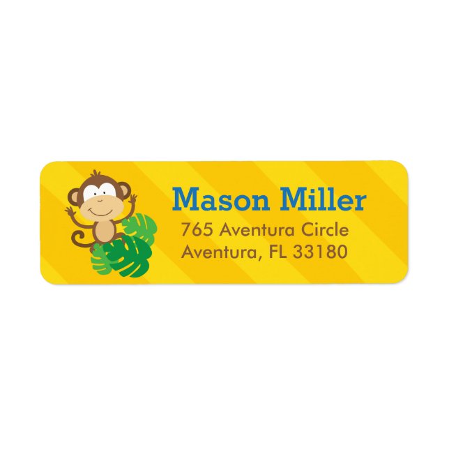 Kids Personalised Address Labels (Front)